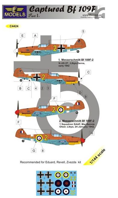 LF Models LFMC4424 1:144 Captured Messerschmitt Bf-109F-2 part 1