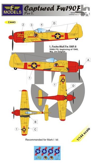 LF Models LFMC4443 1:144 Captured Focke-Wulf Fw-190F-8 part 1