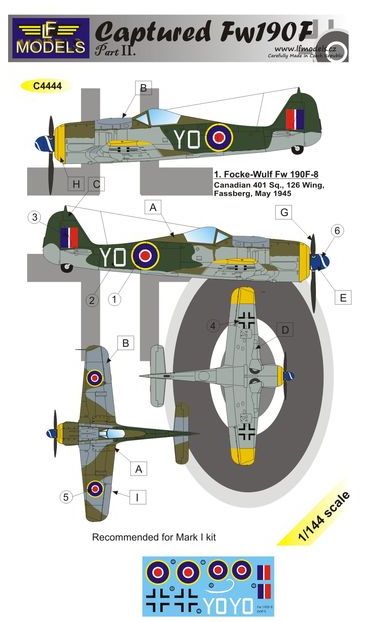 LF Models LFMC4444 1:144 Captured Focke-Wulf Fw-190F-8 part 2