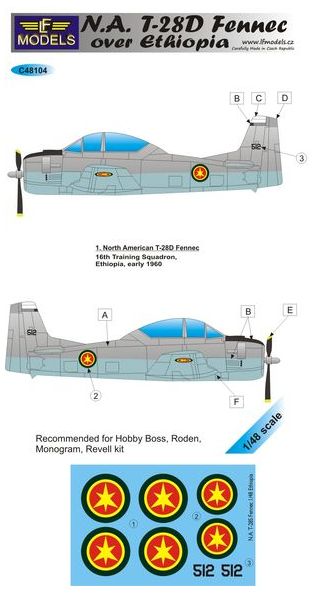 LF Models LFMC48104 1:48 North-American T-28D Fennec over Ethiopia