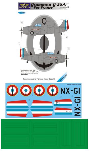 LF Models LFMC48118 1:48 Grumman G-36A France