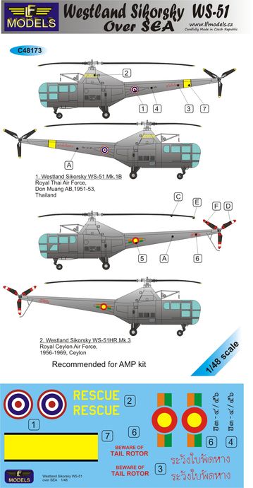 LF Models LFMC48173 1:48 Westland-Sikorsky WS-51 over SEA