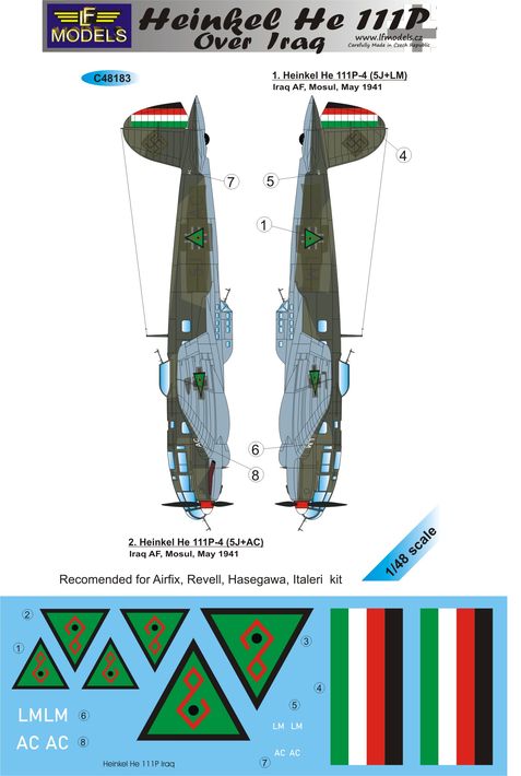 LF Models LFMC48183 1:48 Heinkel He-111P over Iraq