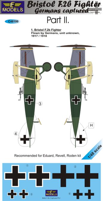 LF Models LFMC48199 1:48 Bristol F.2b Fighter Germans Captured Part II
