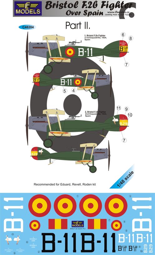 LF Models LFMC48204 1:48 Bristol F.2b Fighter over Spain Part II.