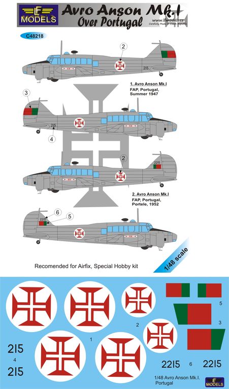 LF Models LFMC48218 1:48 Avro Anson Mk.I