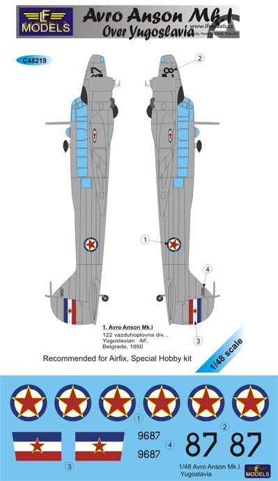 LF Models LFMC48219 1:48 Avro Anson Mk.I