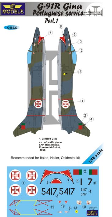LF Models LFMC48223 1:48 Fiat G.91R Gina Portuguese Service Part 1
