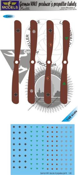 LF Models LFMC4851 1:48 German WWI propeller manufacturer logo's