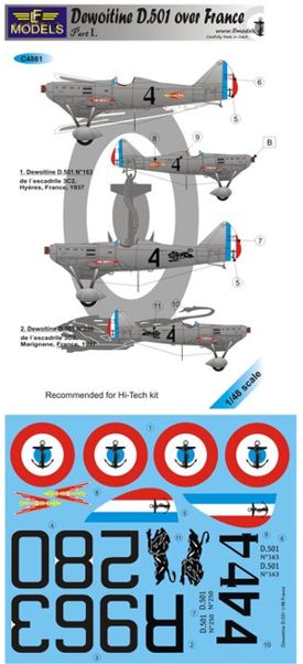 LF Models LFMC4861 1:48 Dewoitine D.501 over France