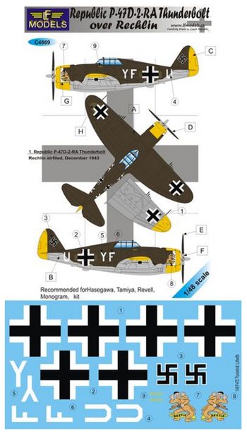 LF Models LFMC4869 1:48 Republic P-47D-2-RA Thunderbolt over Rechlin