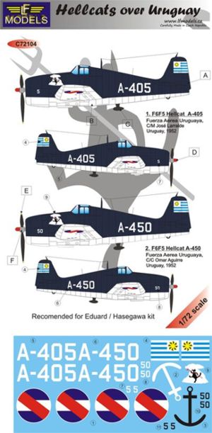 LF Models LFMC72104 1:72 Grumman F6F-5 Hellcats over Uruguay