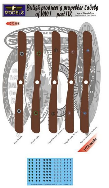 LF Models LFMC72153 British WWI Propeller Logos Pt IV Decals 1:72