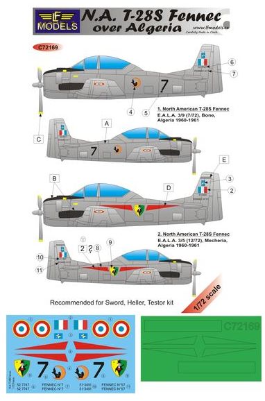 LF Models LFMC72169 1:72 North-American T-28S Fennec over Algeria