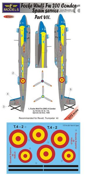 LF Models LFMC72203 1:72 Focke-Wulf Fw-200C-4 Condor Spain Service