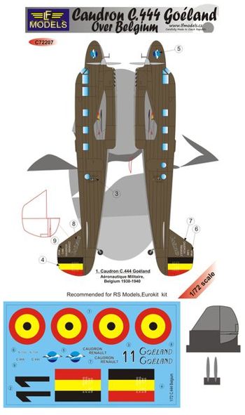 LF Models LFMC72207 1:72 Caudron C.444 Goeland over Belgium