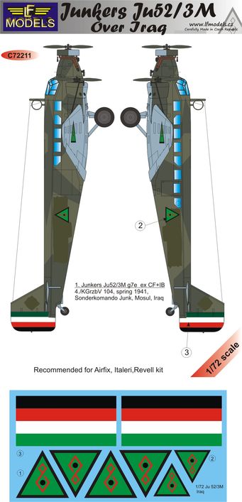 LF Models LFMC72211 1:72 Junkers Ju-52/3m over Iraq