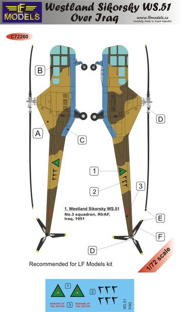 LF Models LFMC72260 1:72 Westland-Sikorsky WS.51 over Iraq