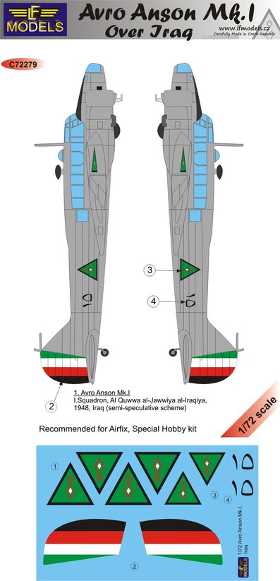 LF Models LFMC72279 1:72 Avro Anson Mk.I