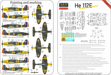 LF Models LFPE4817 1:48 Heinkel He-112E Romanian service