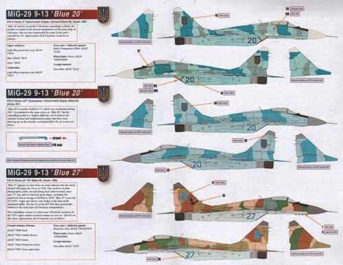 Linden Hill LHD48033 1:48 Mikoyan MiG-29 9-13
