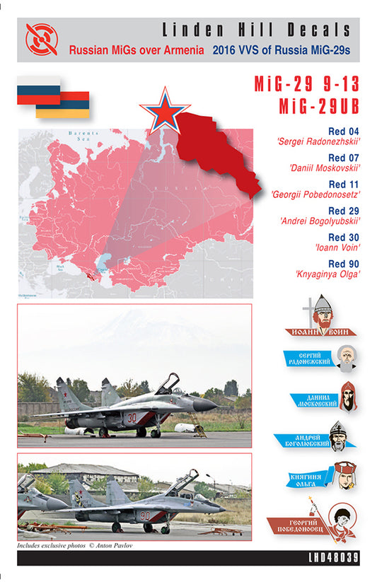 Linden Hill LHD48039 1:48 Russian MiGs over Armenia