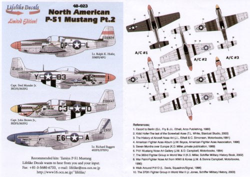 Lifelike LL48023 1:48 North-American P-51B/P-51D Mustang