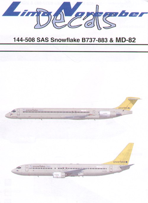 Lima November LN44508 1:144 Boeing 737-883 and McDonnell-Douglas MD-82