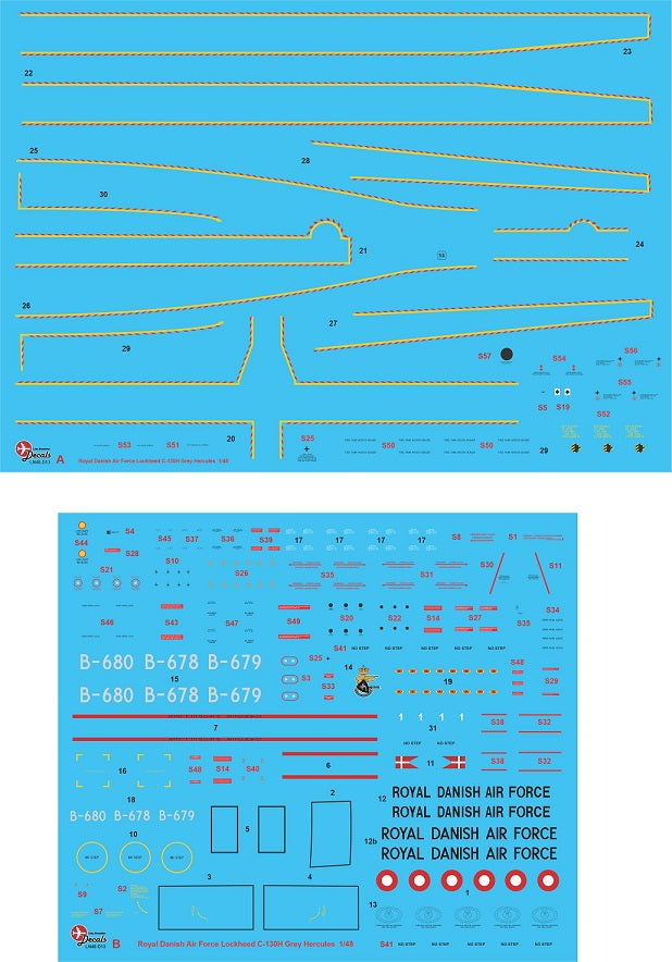 Lima November LN48-D13 Danish C-130H Hercules Grey Scheme 1:48