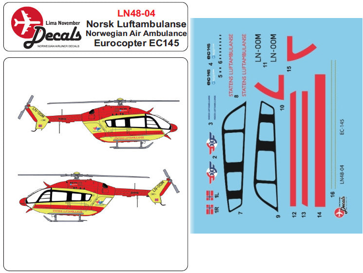 Lima November LN48004 1:48 Luftambulansen Eurocopter EC145
