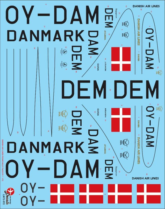 Lima November LN72-572 DDL Danish Fw-200C-4 Condor Pt 1 1:72