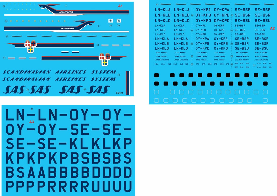 Lima November LN72-576 SAS Convair CV-440 Second Scheme 1:72