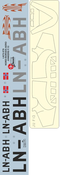 Lima November LN72-579 Nord-Norges Aero Junkers F.13 1:72