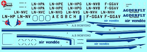 Lima November LN72-512 Norving Dornier 228-100/200 Decals 1:72