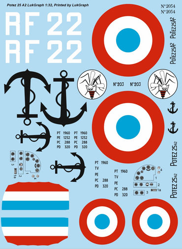 Lukgraph LUK3246 1:32 Potez 25 A2 in French Service