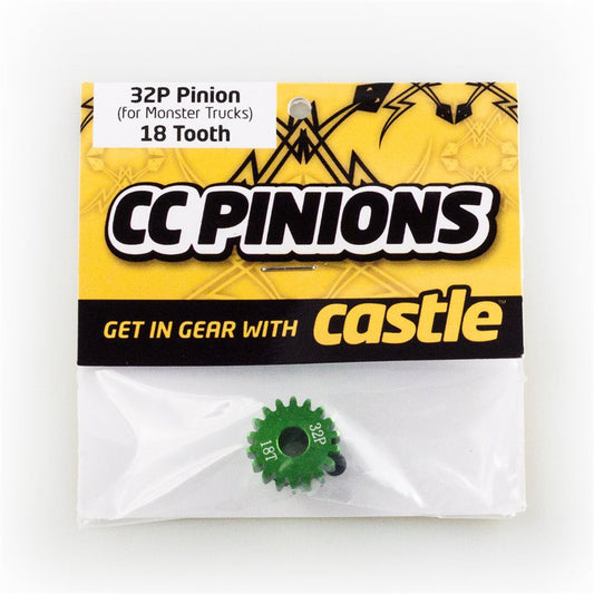 Castle Creations CC PINION (Aluminium)18t - 32 Pitch 5mm shaft CC6501