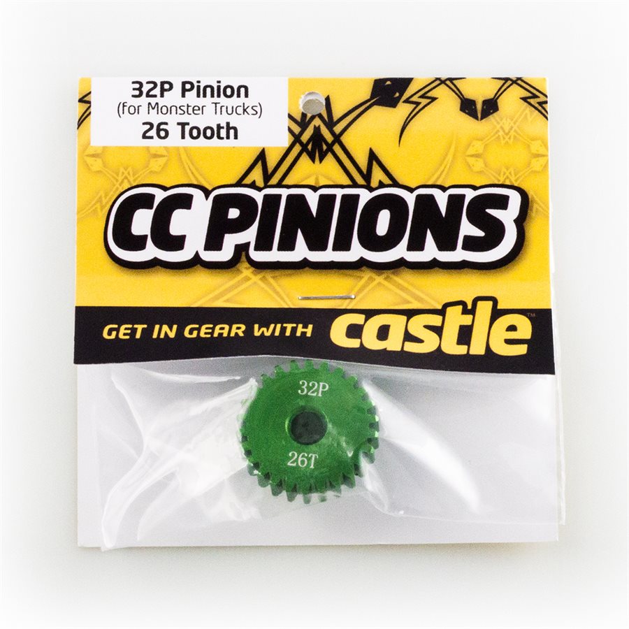 Castle Creations CC PINION (Aluminium) 26t - 32 Pitch 5mm shaft CC6505