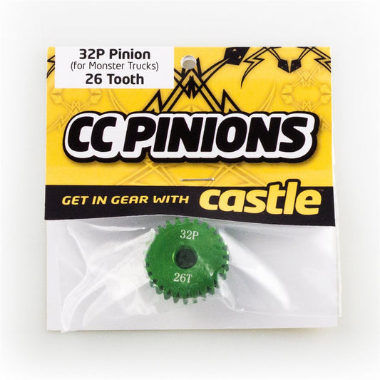 Castle Creations CC PINION (Aluminium) 26t - 32 Pitch 5mm shaft CC6505