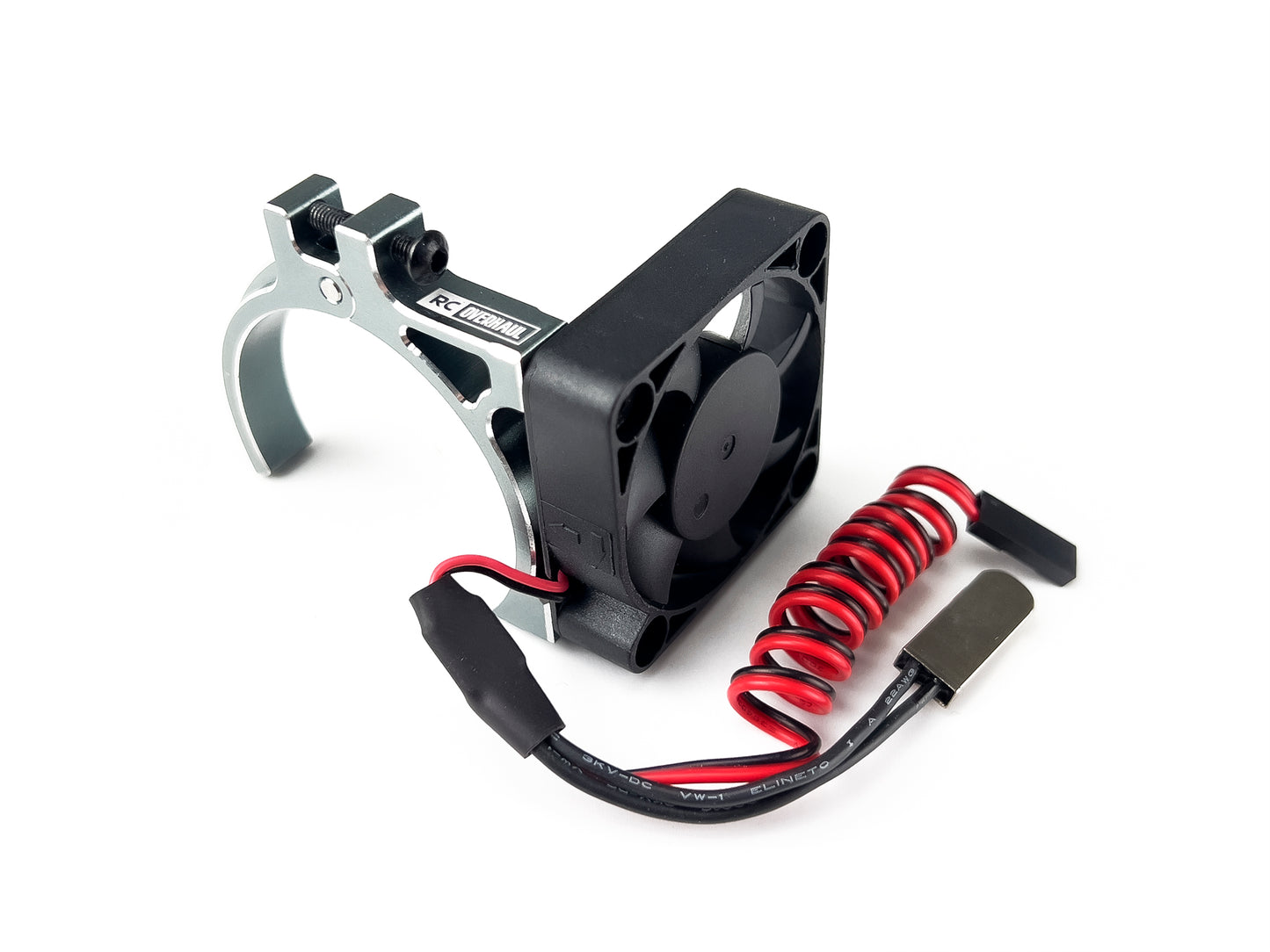 RC Overhaul Motor Fan unit w/Temp Sensor, w/Mount Titanium colour 42mm FAN01T