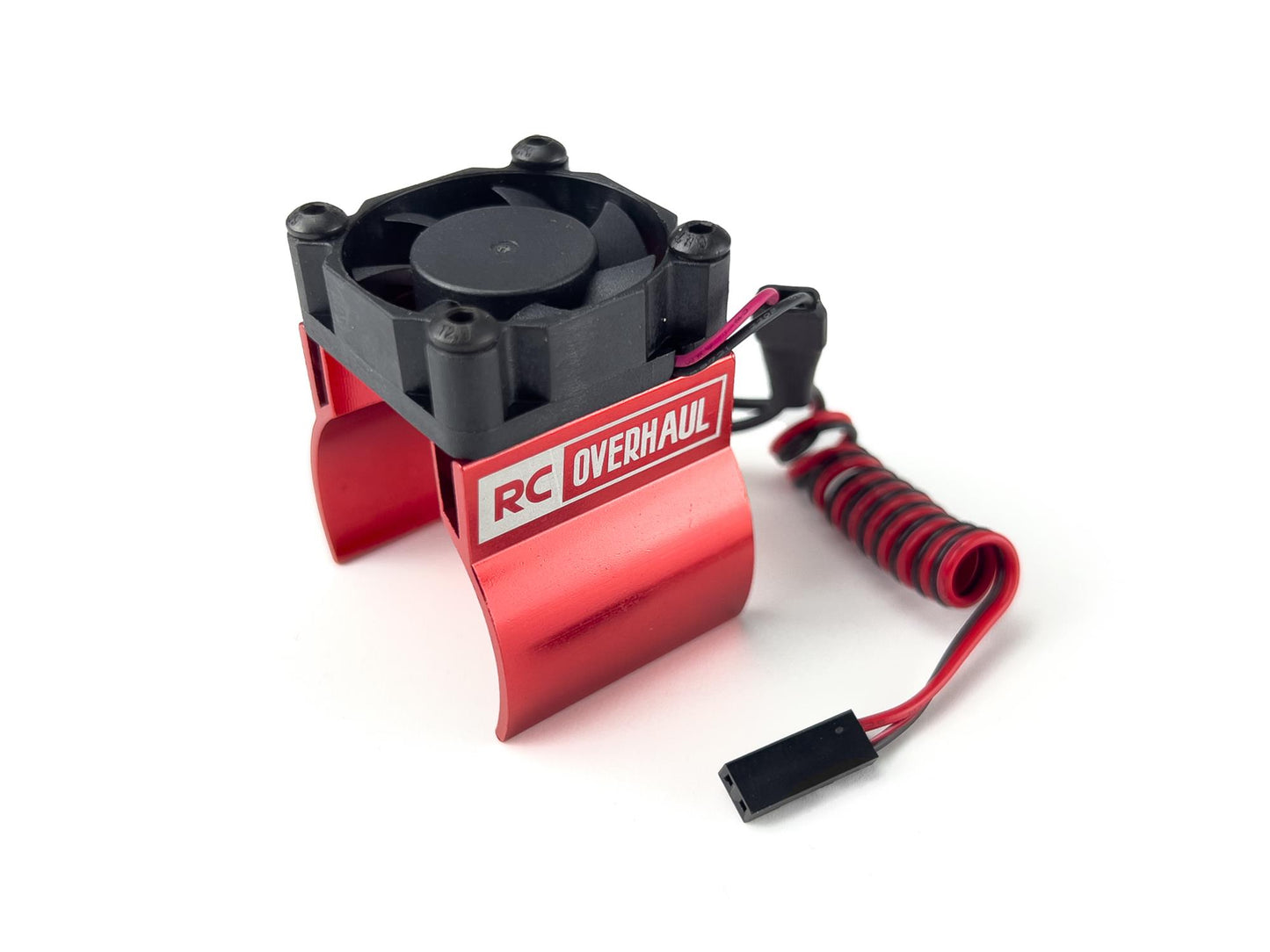 RC Overhaul Motor Clip on Heatsink Red w/Fan 36mm FAN02R