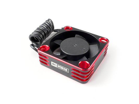 RC Overhaul Fan, Red Alum 30mm Hi RPM FAN03R