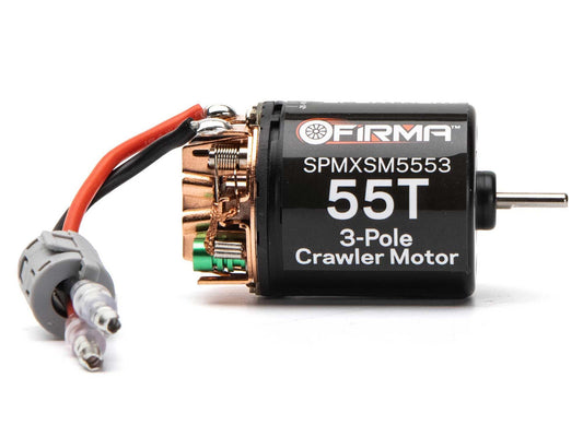 Spektrum Firma 55T Rebuildable 3-Pole Brushed Crawler Motor SPMXSM5553