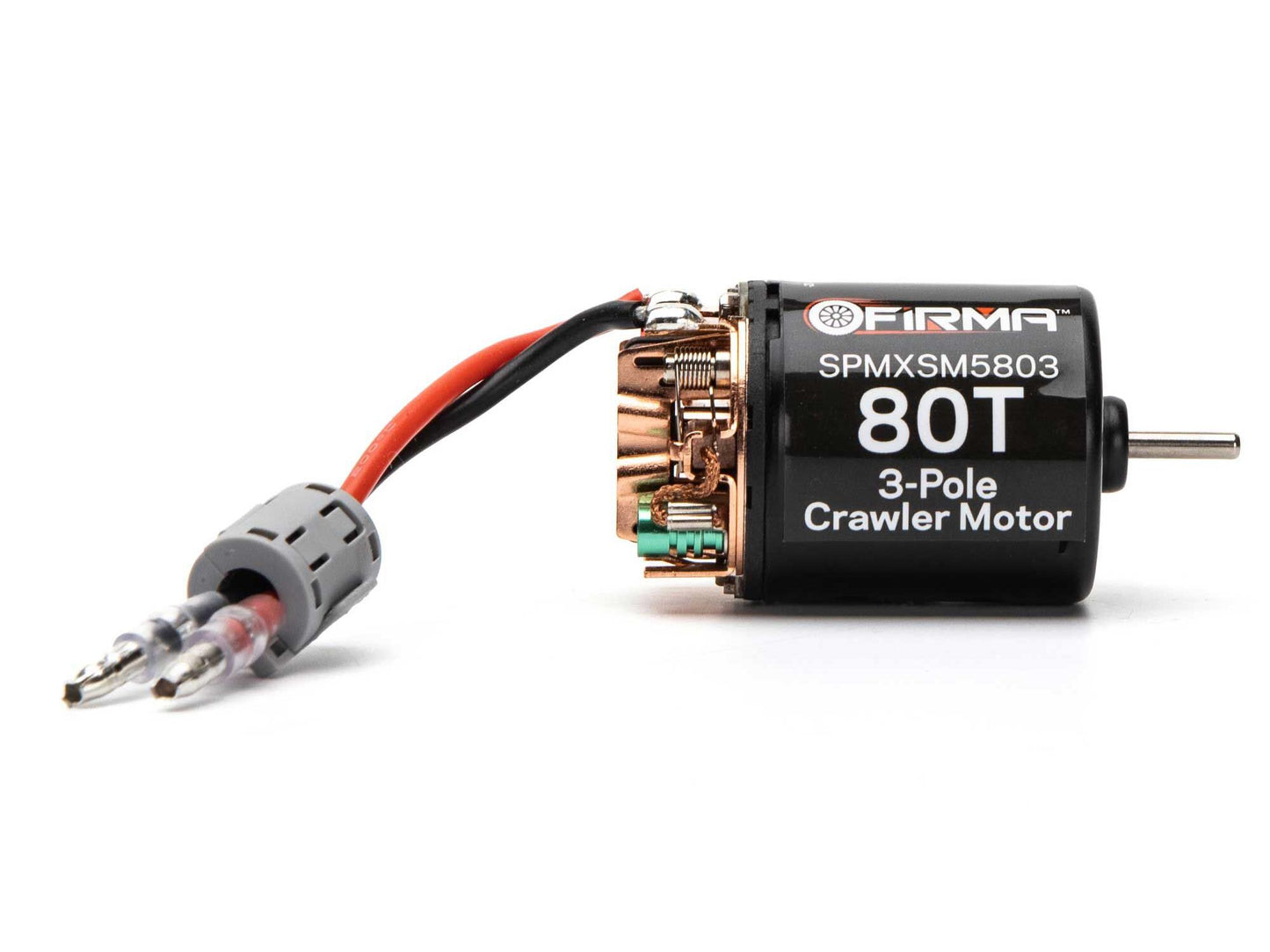 Spektrum Firma 80T Rebuildable 3-Pole Brushed Crawler Motor SPMXSM5803