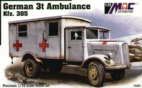 MAC Distribution MAC72081 1:72 German 3t Ambulance Kfz.305
