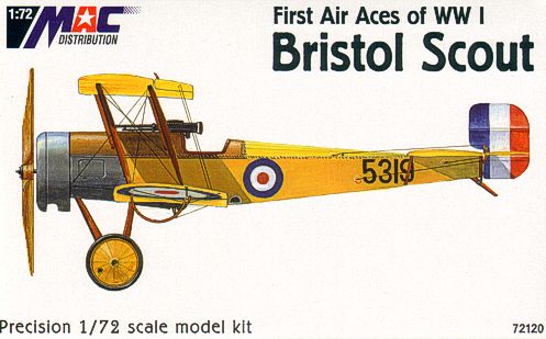 MAC Distribution MAC72120 1:72 Bristol Scout 'First WWI Aces' markings