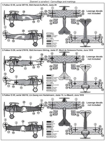 MAC Distribution MAC72130 1:72 Fokker D.VII Early