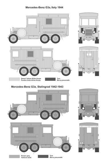 MAC Distribution MAC72136 1:72 Mercedes-Benz G3 Kfz.62 Druckereikraftwagen