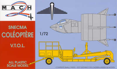 Mach 2 MACH2072 1:72 Coleoptere SNECMA and launch trailer