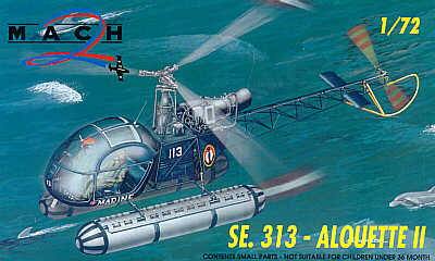 Mach 2 MACH2572 1:72 SE.313 Alouette II
