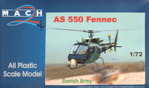 Mach 2 MACH7261 1:72 AS-550 Fennec Danish Army